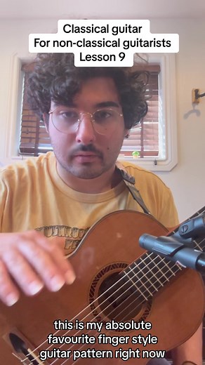 Try this fingerstyle pattern #classicalguitar #classicalguitarist #fingerstyle #fingerstyle_guitar #guitarlesson #musictheory #acousticguitar