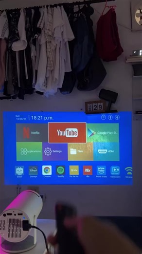 Mini WiFi Projector with Full HD and 4K Support