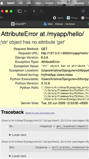 Controller in Django? 🤔 | MVC vs MVT #shorts #django #programming #pythonanddjangofullstack #2026