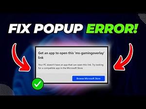 How To Fix MS-Gaming-Overlay Popup Message on Windows 11