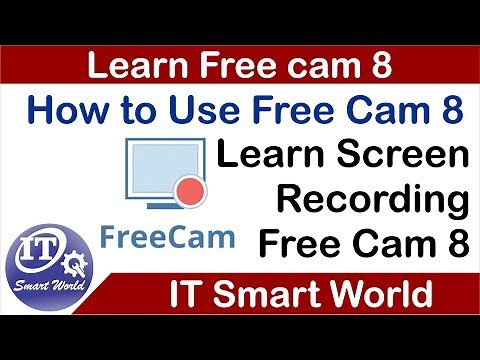 How to use video screen recording software free cam 8