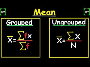 HOW TO FIND THE MEAN OF GROUPED AND UNGROUPED DATA || MEASURE OF CENTRAL TENDENCY
