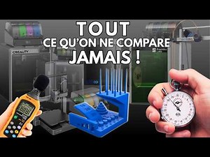 Real-world comparison of 7 3D printers / Tests, measurements, and times!