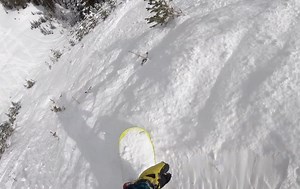 Snowboarding The Steepest Tree Cut Run In North America Looks Brutal