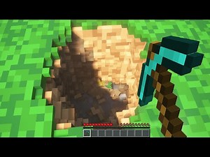 DONT Dig Straight Down in ULTRA Realistic Minecraft
