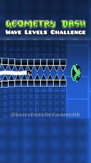 Geometry Dash Wave Challenge! 😱