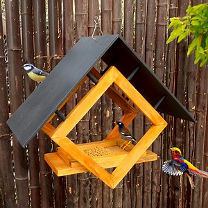 1.3K views · 21 reactions | Make fashionable wooden bird feeder | No1 Ideas | Facebook