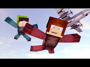 Minecraft: Skydiving from a Plane!! - Mod Adventures #08