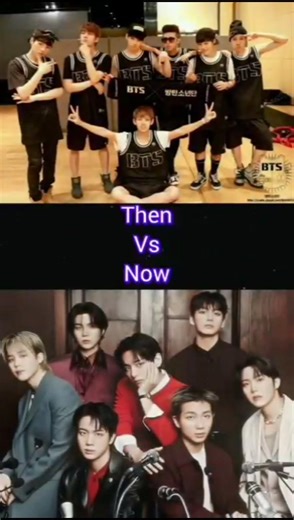 BTS member then vs now💜✨ #bts#shorts