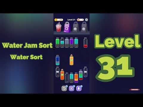 Water Jam Sort Level 31 Walkthrough | Water Sort 💧 | Mini Boss