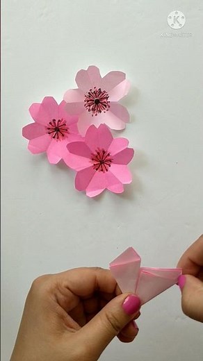 Origami cherry blossom | How to make paper cherry blossom | Origami Flower