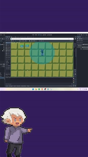 MercuryFalls on Instagram: "Building a Playable Game Loop in 8 Hours. Day 1 was a document. Day 2 is a game. #gamedev #indiedev #godotengine #programming"