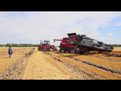 Pulling Out a Stuck Combine