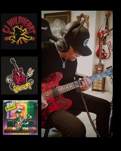 So my band always tightens up the set before we play live by doing some homework. This part of the process I think is as important if not more so than rehearsing in a room together, as the more work you do in your own space just makes the whole band thing easier and less stressful. There is nothing better than having a band who are not lazy, enjoy hanging out and ultimately love being on stage together. Here's a clip from last year of me playing through the demo of our opening song 'Kick Down Th