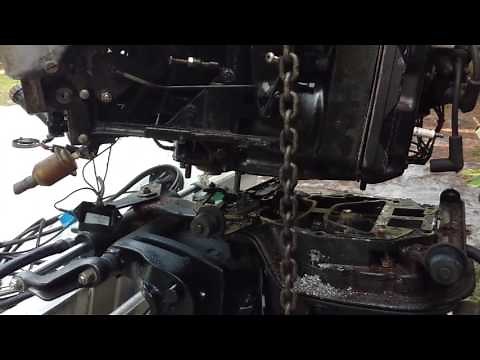 Mercury outboard power head removal