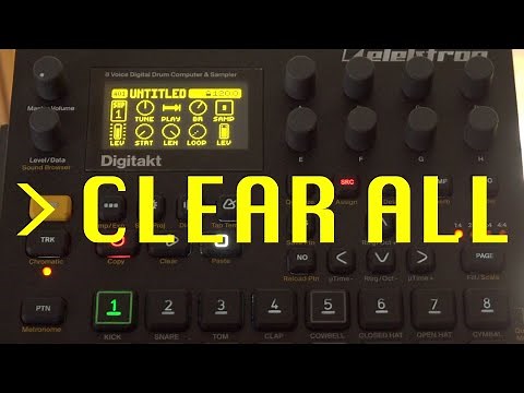 Digitakt: Reset Tracks and Patterns - HOWTO