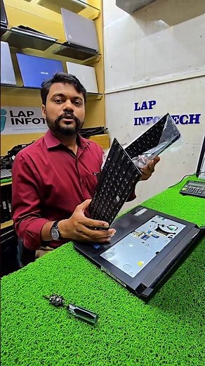 Lenovo laptop keyboard replacement 💻🤌🏻 very easy steps ✅ #laptop #pc