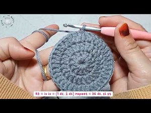 Easy Crochet Circle for a Multipurpose Hat in Multiples of 12 | Easy Crochet Circle