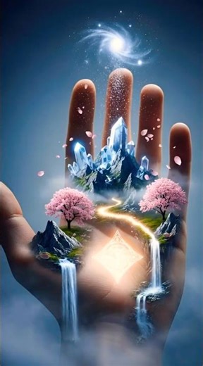 A Tiny Galaxy Hidden in Your Hand — Hyper-Realistic Miniature World CGI