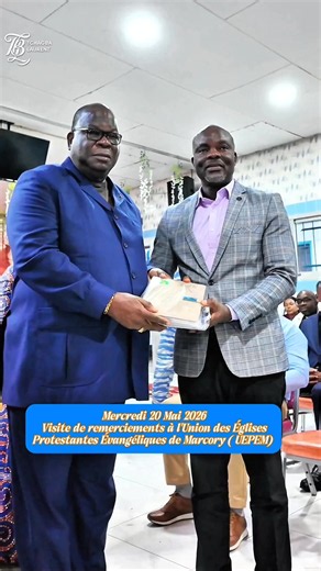 Visite de remerciements à l’Union des Églises Protestantes Évangéliques de Marcory (UEPEM) ce Mercredi 20 mai 2026, à l'église CESA de Marcory. Il était un devoir pour moi d'aller leur dire MERCI pour les prières, Merci pour le soutien lors de l'élection législative, Merci pour le soutien lors des obsèques de mon épouse, Merci pour tout. Cette visite est l’expression de ma gratitude et de mon engagement à toujours reconnaître que chaque succès est avant tout un don de Dieu et le fruit d’une soli