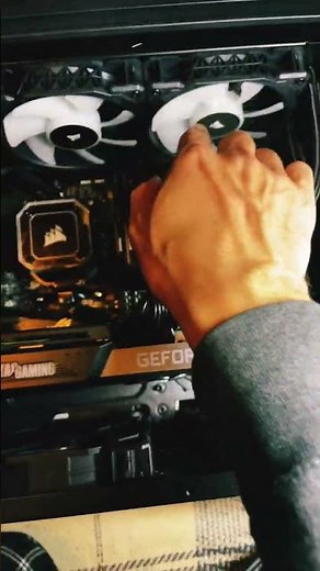 A few hours later , Corsair icue H100i Elite Capellix is Installed.