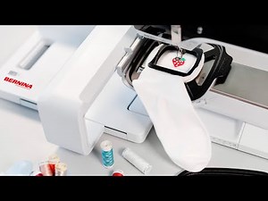 Embroidering socks with BERNINA sock frame inserts – quick, easy and effective