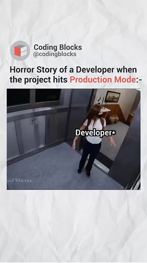 Tag your Developer friends  Share this with your coder friend! Follow @codingblocks for more!! . . . #CodingBlocks #learntocode #explorepage #codingmeme #codinghumor #programminglife #programmingmemes #java #reelsinstagram #reelitfeelit #coderlife #instagram #coding #reelkarofeelkaro #instagood #trending #viral #explore #developer #tester #project #client #bugs #ghost #ghoststories | Coding Blocks | Facebook
