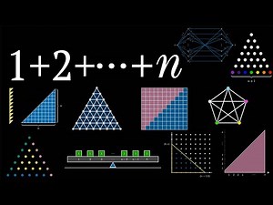 A Dozen Proofs: Sum of Integers Formula (visual proofs) #SoME2