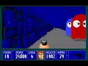 PC - Wolfenstein 3D - E3M10 (Pac-Man Level) 100% Video