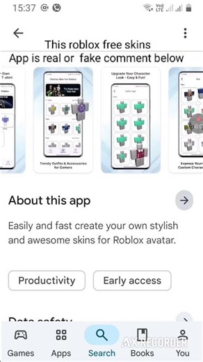 this roblox free skins app is real or fake comment below and subscribe my channel (only blox)