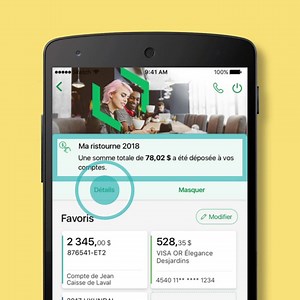 Bonne nouvelle! Votre ristourne sera visible dans AccèsD dès son dépôt. Le tout avec un affichage détaillé et facile à comprendre. Ouvrez l’œil! | Desjardins