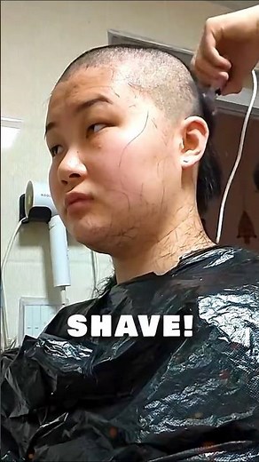 Her Army Headshave 🪒 #headshave #shorts