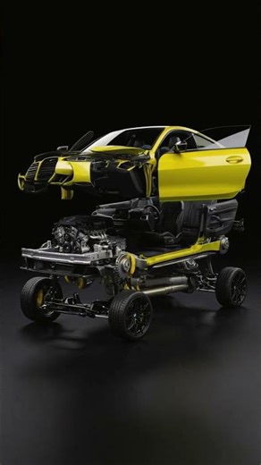 BMW M4 Competition Exploded into Parts | Futuristic Mechanical Disassembly (4K AI Video)
