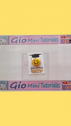 Galleta Graduada #diy #tutorial #manualidades | Gio Mini Tutoriales