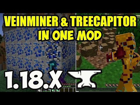 How to get VeinMiner & Treecapitor Minecraft 1.18.2 - download install Excavation mod 1.18.2 FORGE