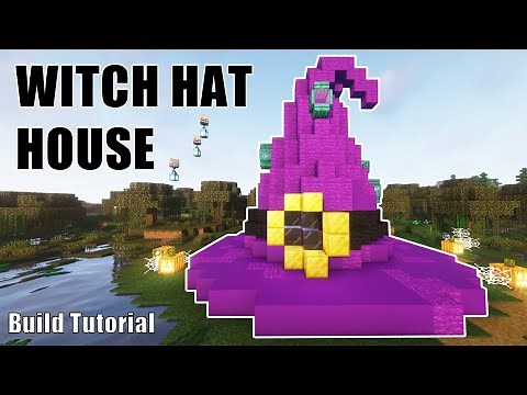 Minecraft Halloween Witch's Hat House | Halloween House Tutorial Minecraft 1.17