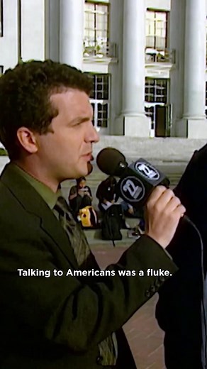 in 1998, this Rick Mercer segment for #22minutes started “as a fluke” and became an instant Canadian hit #thishourhas22minutes #talkingtoamericans