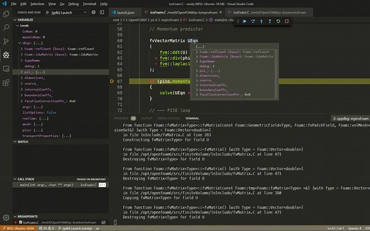 VS Code调试OpenFOAM