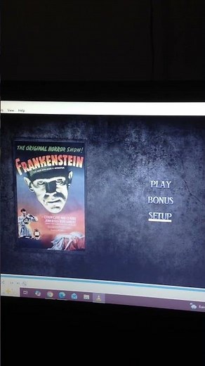 Universal Classic Monsters: Frankenstein (1931) DVD Menu