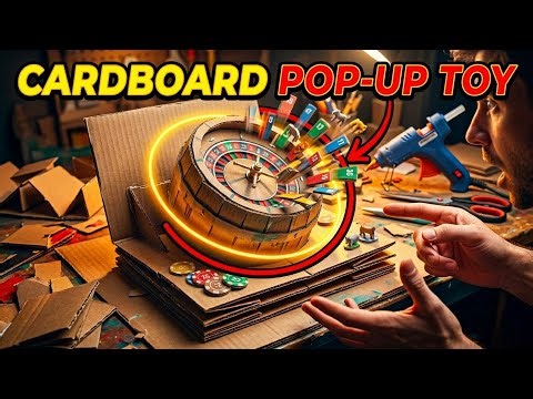 How To Make Pop-Up Roulette Game 🎯 | Amazing Cardboard DIY Toy at Home