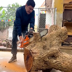 Build Special Table From Giant Tree Stump | Woodworking Skill