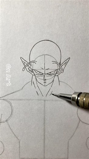 Drawing Piccolo - Dragon ball Z #shorts