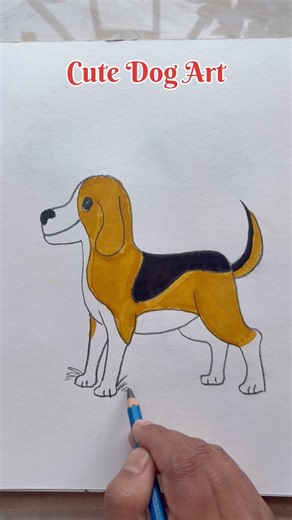 Easy Pencil Dog Drawing😍💫 #art #craft #artideas #youtubeshorts #viral #ytshorts #shorts