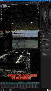 ADDING HDRI IN BLENDER
