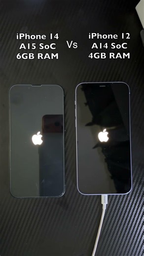 Can the iPhone 12 keep up with the iPhone 14? ⚡️ #boottest #iphone #apple #techreview