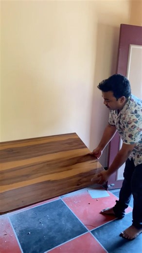 Wall Mounted Foldable Table | Perfect for Compact Living 📈 #shortsfeed #furniture #carpenter