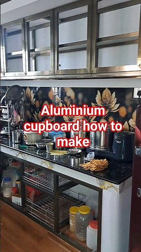 aluminium cupboard how to make door #youtubeshorts #interiordesign #shorts #wardrop #youtubevloggers
