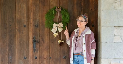 La corona navideña natural que montas en 20 minutos y queda espectacular
