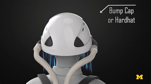 This past year, U-M start-up Taza Aya introduced their air mask that can deactivate infectious air particles, providing factory workers with another protection option against toxic air particles while providing mobility options standard respirators restrict. Read more about the virus-killing mask: https://bit.ly/3zAdtZM | Michigan Engineering | Facebook