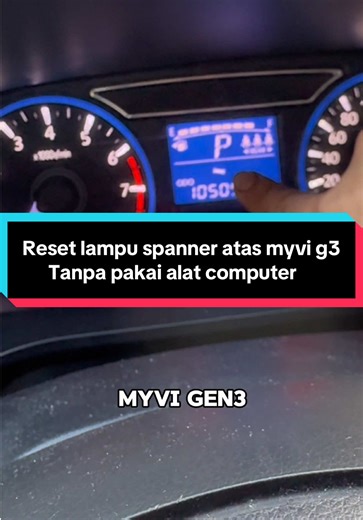 Reset lampu spanner atas kereta myvi gen3 tanpa pakai alat computer #kereta #carrepair #carservice #carmaintenance #bbossautotrading